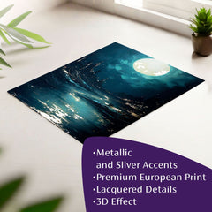 Stenski plakat z EXTRA učinkom - Moonlit Waves - slika 2
