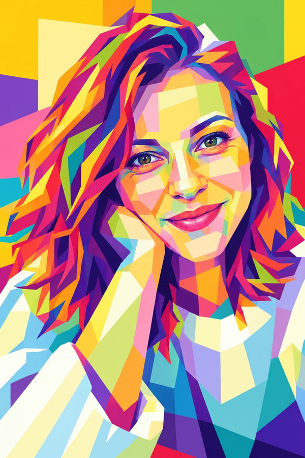 Pop-art slika iz fotografije na platnu – slog Dan Johannson