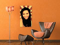 Ročno poslikana slika POP Art Dekle 1 kos 90x50cm zuz | različne velikosti