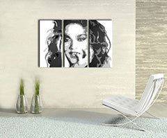 Ročno poslikano slikarstvo POP Art MADONNA 3 kosi ma3 | različne velikosti