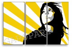 Ročno poslikano POP Art slikarstvo Ženska v SUN 3 delih ws | različne velikosti