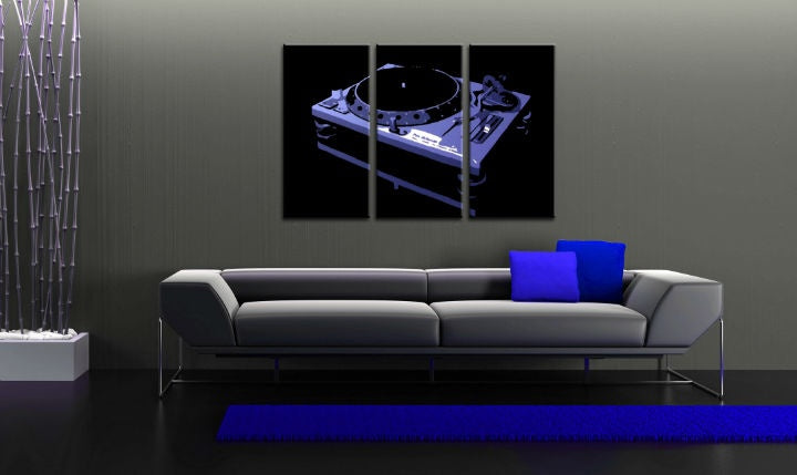 Ročno poslikano slikarstvo POP Art DJ 3 kosi dj6