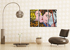 Ročno poslikana slika POP Art LICHTENSTEIN 3 kosi li4 | različne velikosti