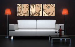 Ročno poslikana slika POP Art LICHTENSTEIN 3 kos li2 | različne velikosti