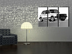 Ročno poslikana slika POP Art GOLF 3 kosi golf | različne velikosti