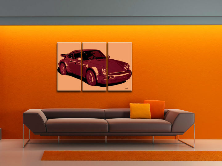 Ročno poslikana slika POP Art PORSCHE 911 | različne velikosti