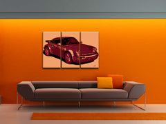Ročno poslikana slika POP Art PORSCHE 911 | različne velikosti