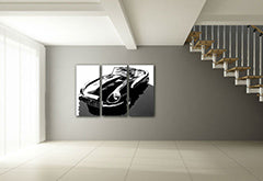 Ročno poslikano slikarstvo POP Art JAGUAR 3 kosi | različne velikosti