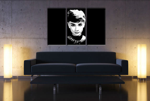 Ročno poslikana slika POP Art Audrey HEPBURN | različne velikosti