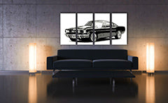 Ročno poslikana slika POP Art Ford Mustang 4 kosi fm | različne velikosti