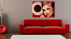 Ročno poslikana slika POP Art Twigy 1 kos 0001 tw | različne velikosti
