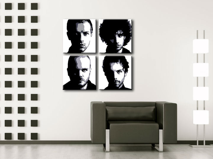 Ročno poslikana slika POP Art Coldplay | različne velikosti