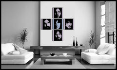 Ročno poslikana slika POP Art Pink Floyd 4 kosi pf