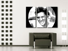 Ročno poslikano slikarstvo POP Art ELVIS 3 kosi el2