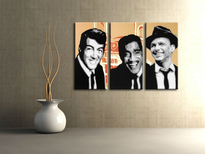 Ročno poslikana slika POP Art Rat Pack 3 kosi rp2 - slika 3