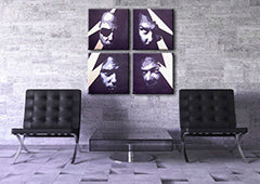 Ročno poslikana slika POP Art METALLICA 4 kosi kovine | različne velikosti