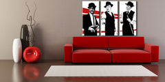 Ročno poslikana slika POP Art Rat Pack 3 kosi rp2
