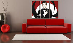 Ročno poslikana slika POP Art James Bond | različne velikosti