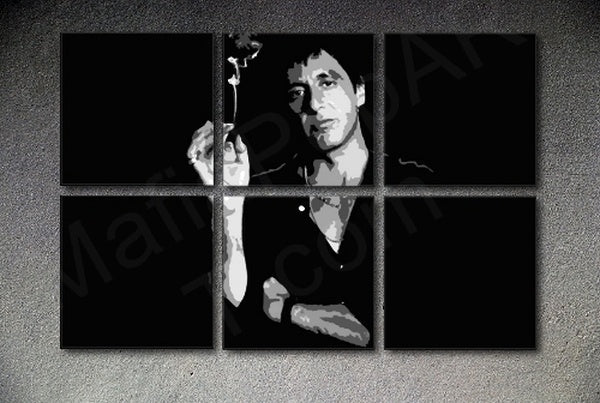 Scarface - AL PACINO 6 kosov POP ART stenske slike