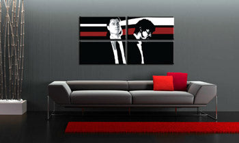 Ročno poslikana slika POP Art Pulp Fiction 4 kosi pulp | različne velikosti