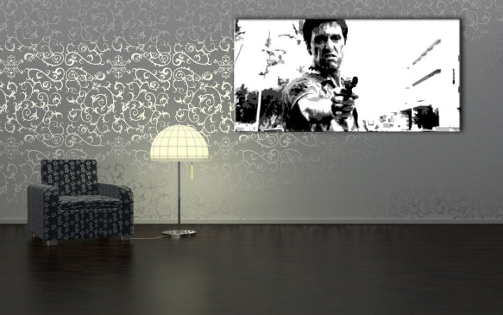 Ročno poslikana slika POP Art Scarface 1 del smp - slika 2