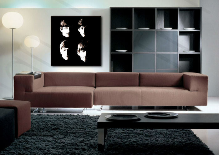 Ročno poslikano slikarstvo POP Art BEATLES 1 kos beat9