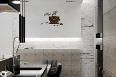 Moderna stenska ura Cup Clock