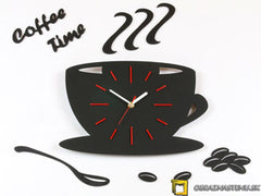 Moderna stenska ura Red Satin Cup NH041