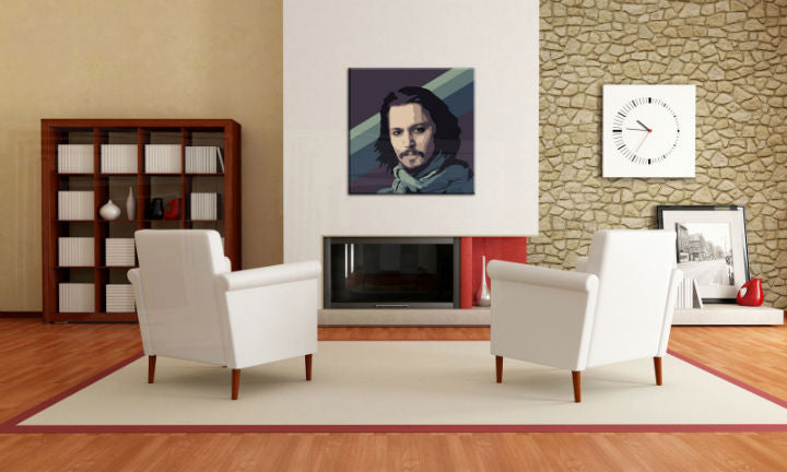 Ročno poslikana slika POP Art Johnny Depp | različne velikosti