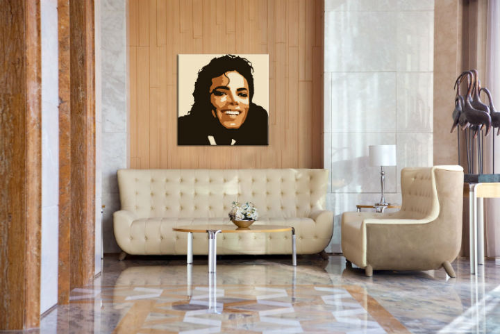 Ročno poslikana slika POP Art Michael Jackson 1 kos mj6