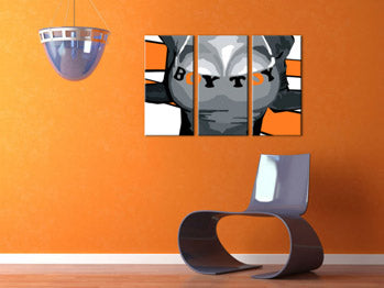 Ročno poslikano slikarstvo POP Art Boy Toy 3 kosi boytoy | različne velikosti