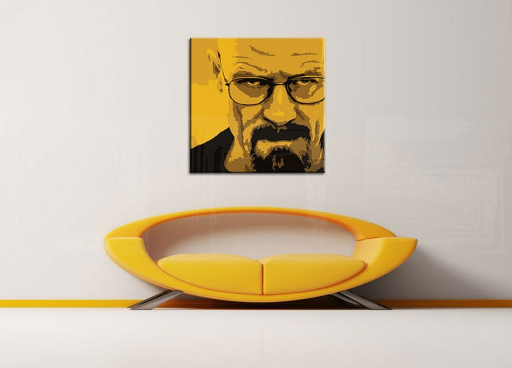 Ročno poslikana slika POP Art Breaking Bad 4 kosi brb