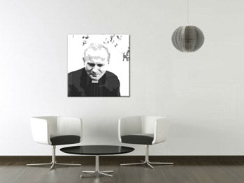 Ročno poslikana podoba Janeza Pavla II. iz serije POP Art. 1 del jp | različne velikosti