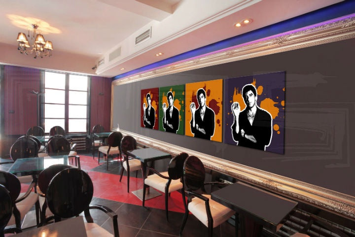 Ročno poslikana slika POP Art Scarface - AL PACINO 4 kosi - slika 2