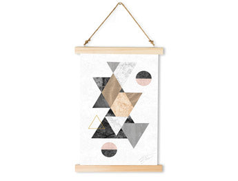 Stensko viseče platno Broken Deformation / Dan Johannson XMPDJ043