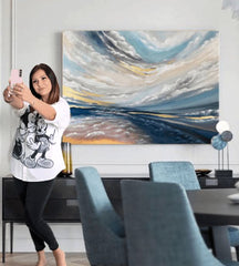 Slike na platnu PREMIUM ART - V oblakih - slika 3